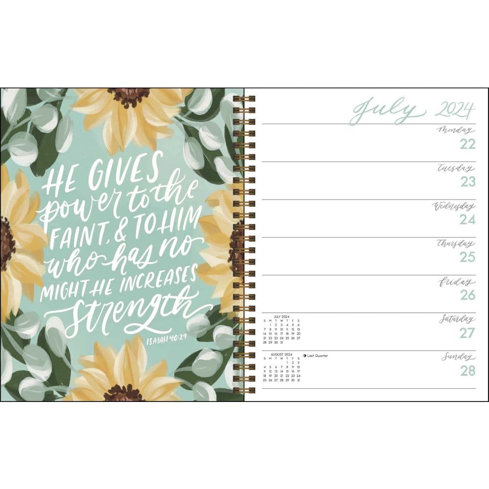 Scriptures and Florals 2024 Planner