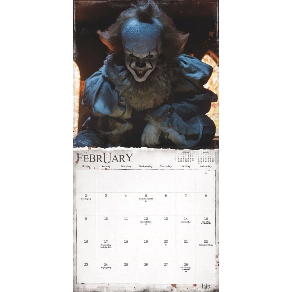 Horror Collection Exclusive with Bonus Print 2025 Wall Calendar Third Alternate Image width=&quot;1000&quot; height=&quot;1000&quot;