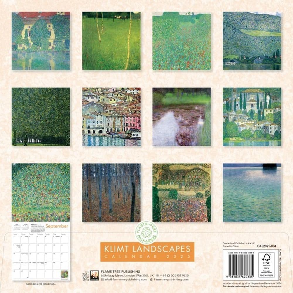 Klimt Landscapes 2025 Wall Calendar First Alternate Image