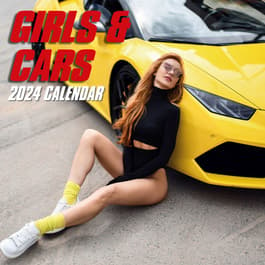 Girls and Cars Wall 2024 Wall Calendar