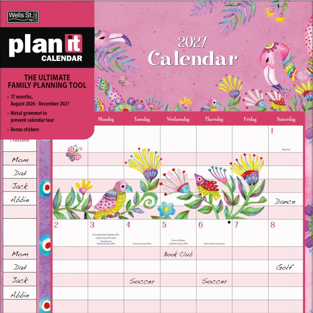 image Simply Grateful 2027 Plan It Wall Calendar by Debi Hron