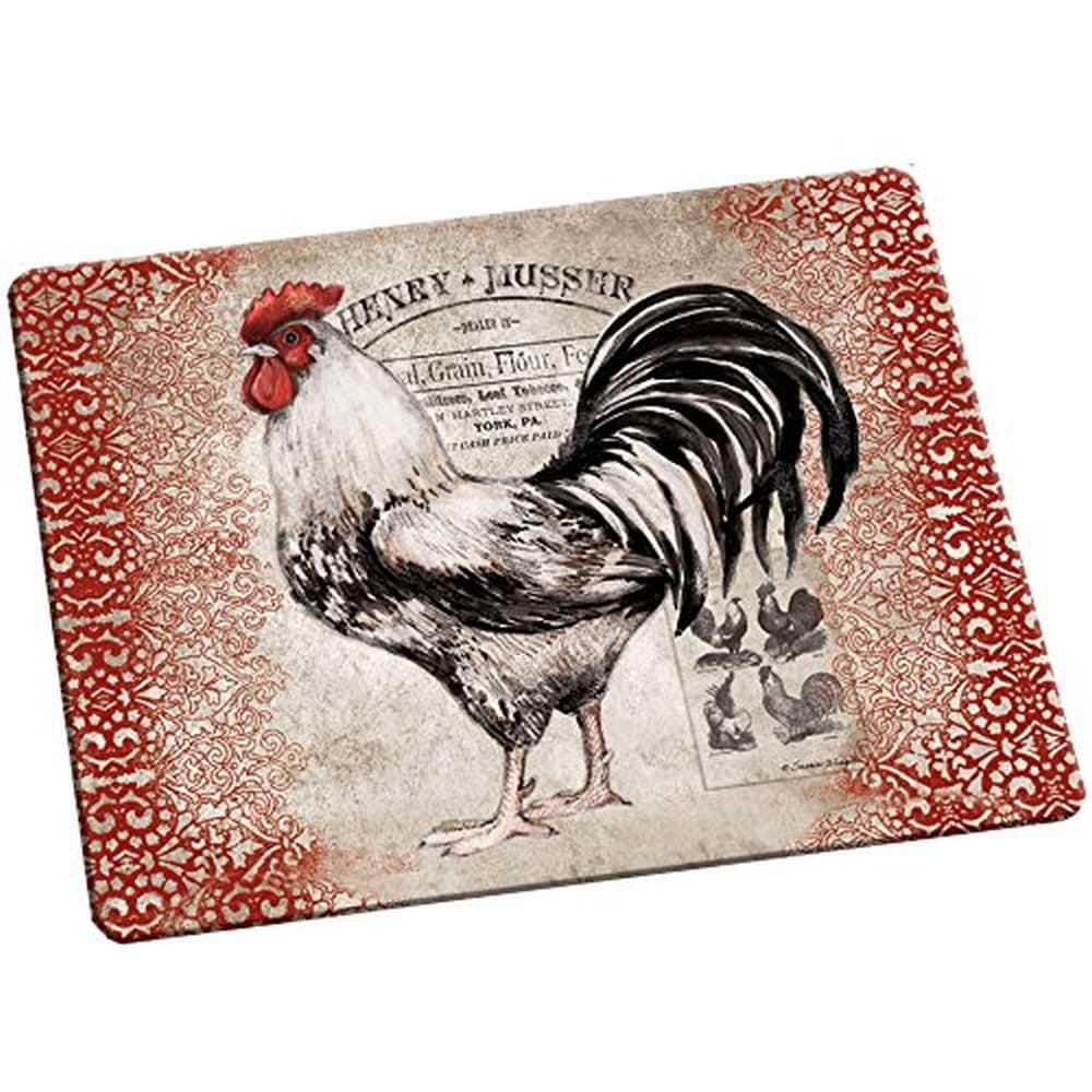 Cardinal Rooster Cutting Board by Susan Winget