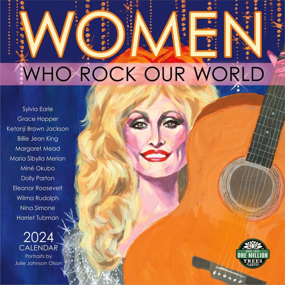 Women Who Rock Our World 2025 Wall Calendar