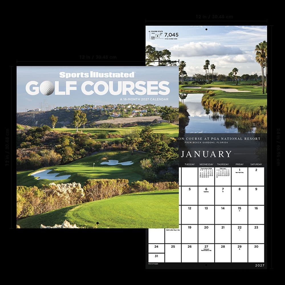 Sports Illustrated Golf Courses 2027 Wall Calendar Sixth Alternate Image