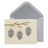 image Branch with Pinecones Christmas Card