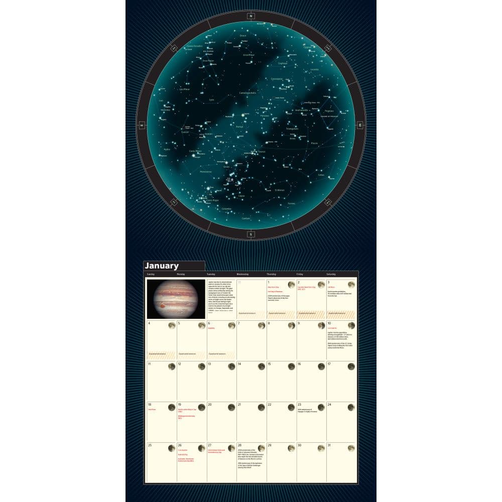 Year in the Night Sky 2026 Wall Calendar Second Alternate Image