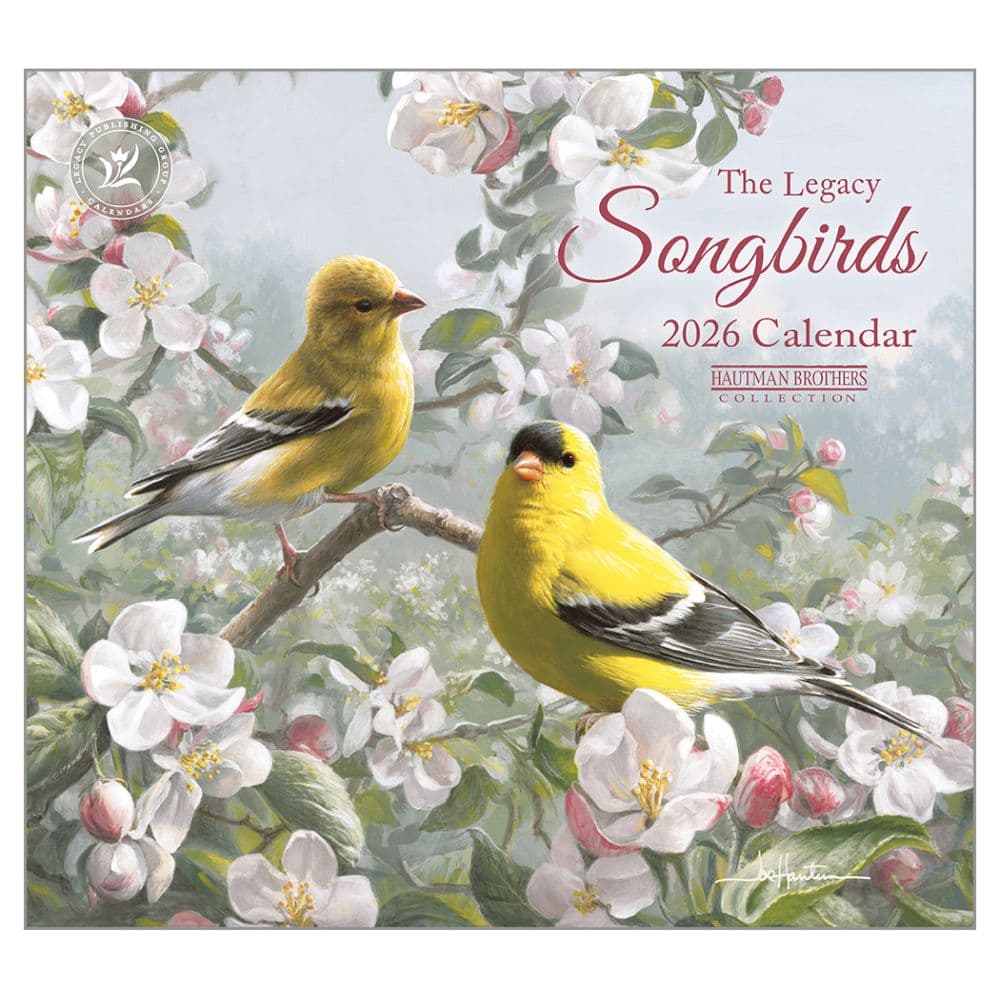 Songbirds 2026 Wall Calendar by Hautman Brothers - Calendars.com