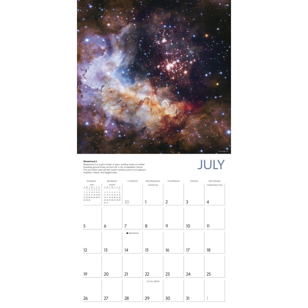 Destination Space 2026 Wall Calendar Third Alternate Image