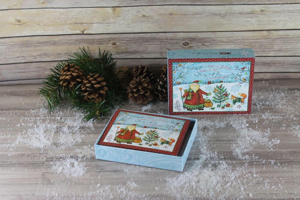 Santa's Gift Boxed Christmas Cards by Debi Hron Alternate Image 3
