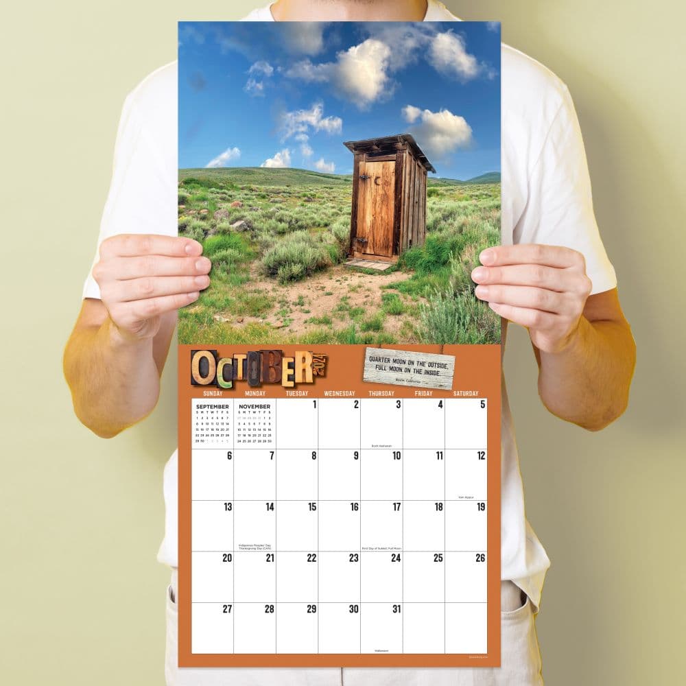 Outhouses 2024 Wall Calendar