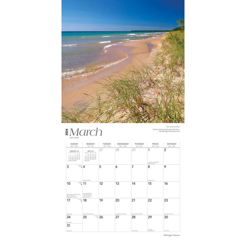 Michigan Nature 2024 Wall Calendar