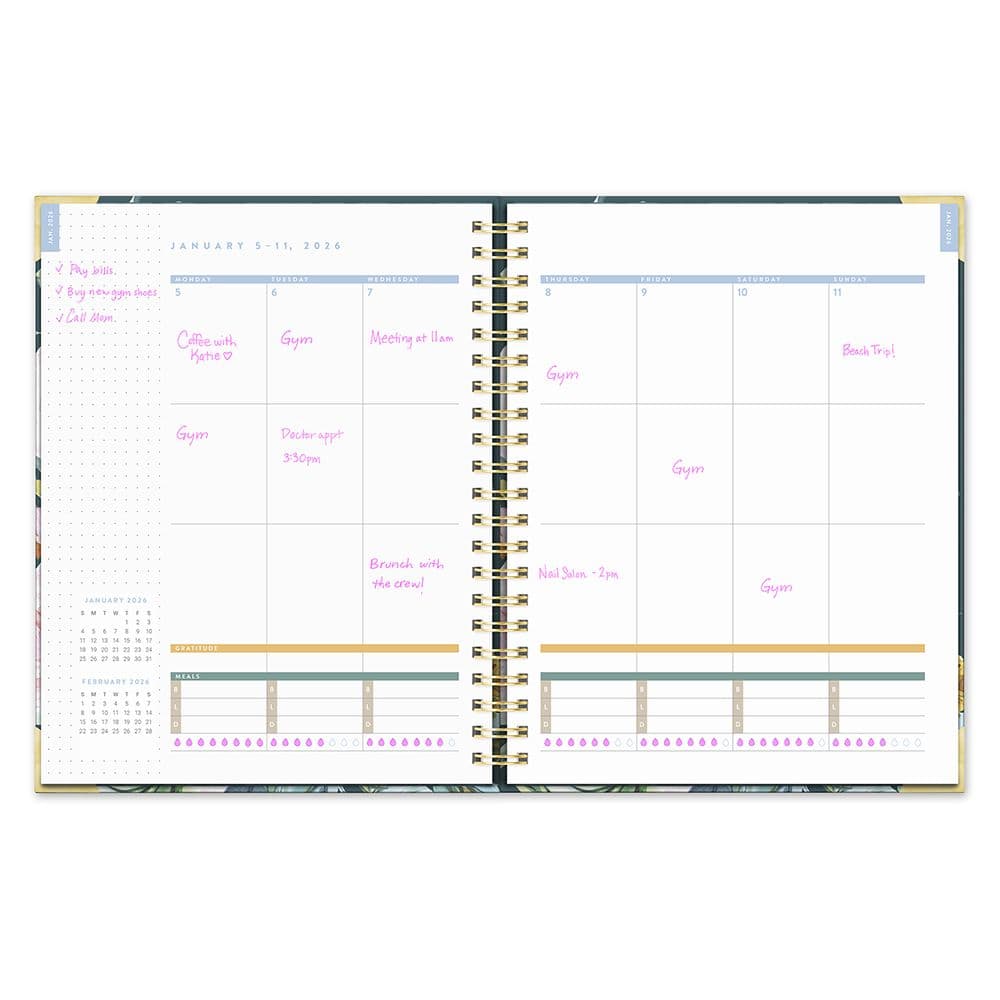 Bella Flora Spiral 2026 Planner Seventh Alternate Image