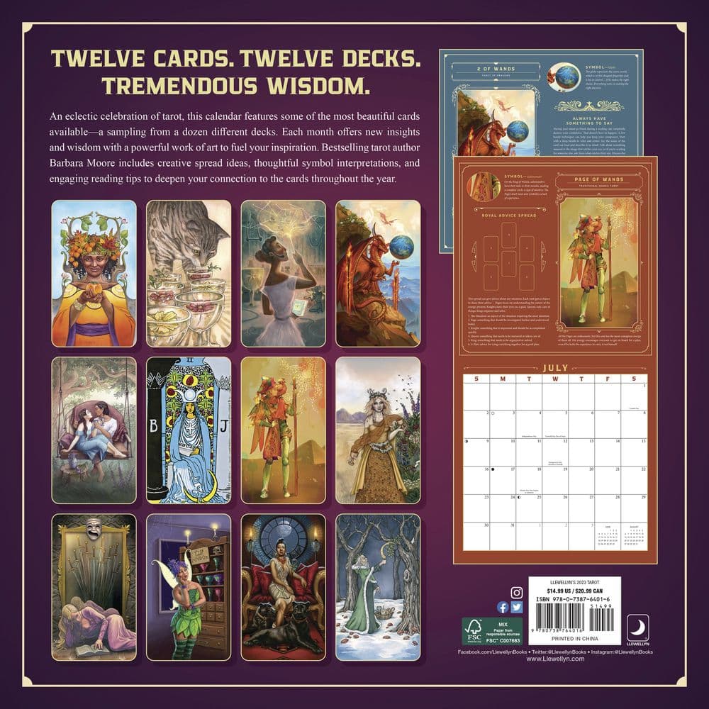 Tarot 2023 Wall Calendar - Calendars.com