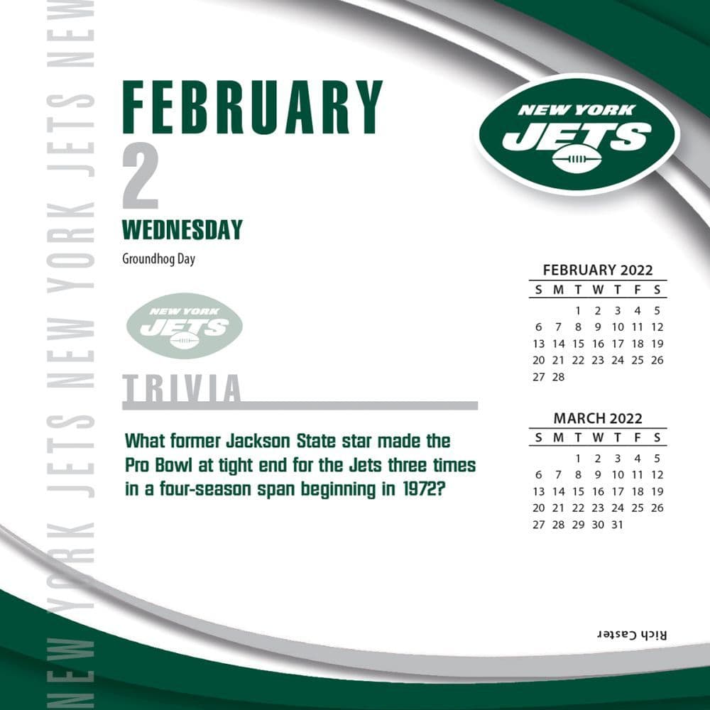 Nfl New York Jets 2022 Desk Calendar Calendars Com