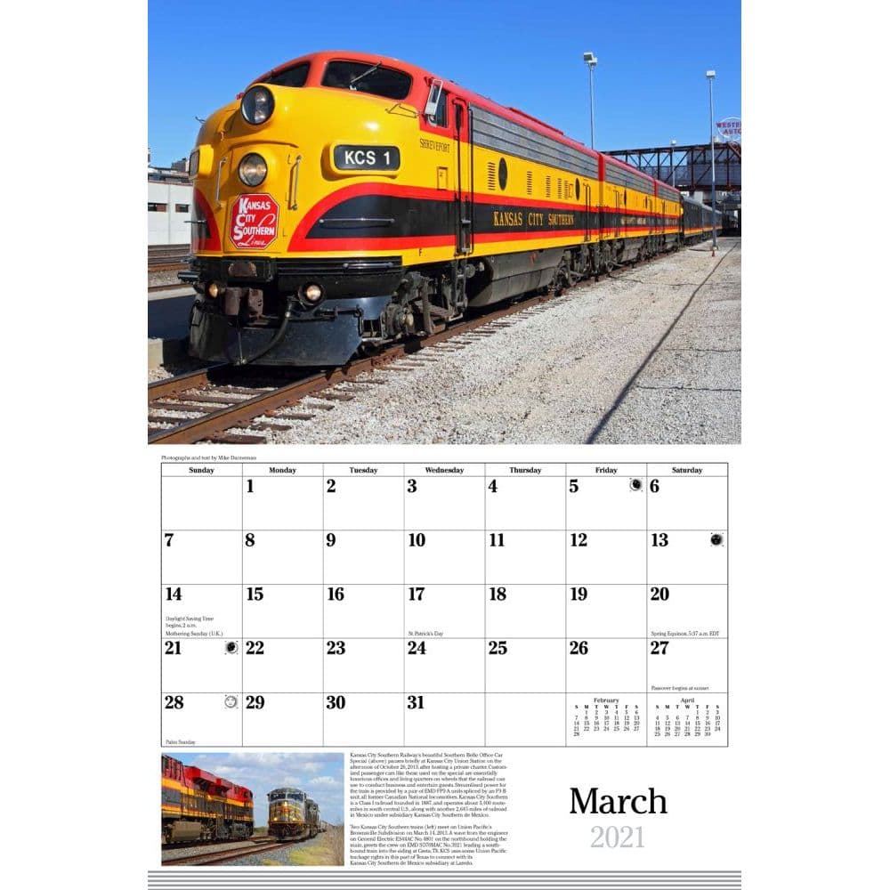 rail tour calendar