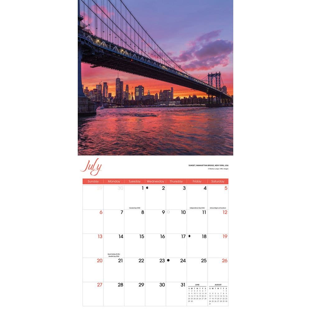 Sunrise Sunset 2025 Wall Calendar Third Alternate Image width=&quot;1000&quot; height=&quot;1000&quot;