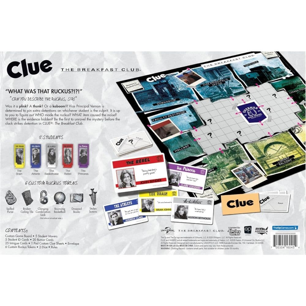 Clue The Breakfast Club Board Game Tenth Alternate Image