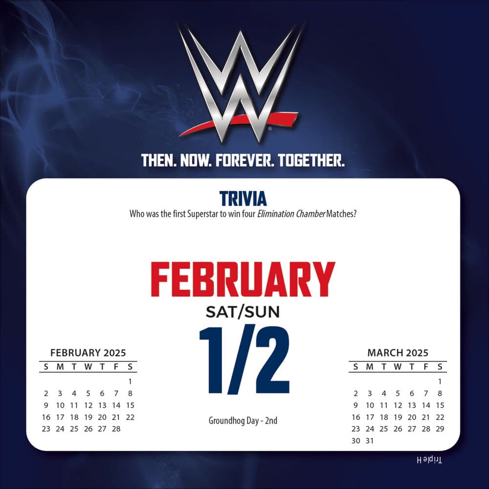 WWE 2025 Desk Calendar Third Alternate Image