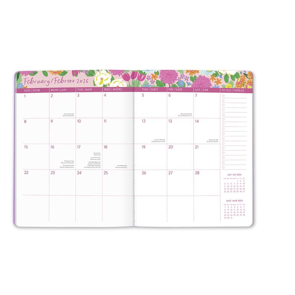 Secret Garden Monthly 2026 Planner Third Alternate Image