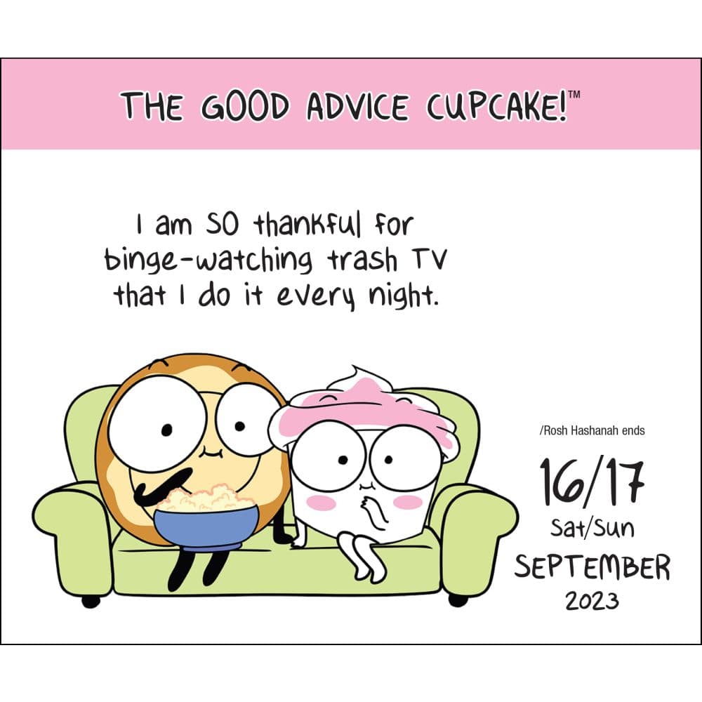 Good Advice Cupcake 2023 Day-to-Day Calendar - Calendars.com