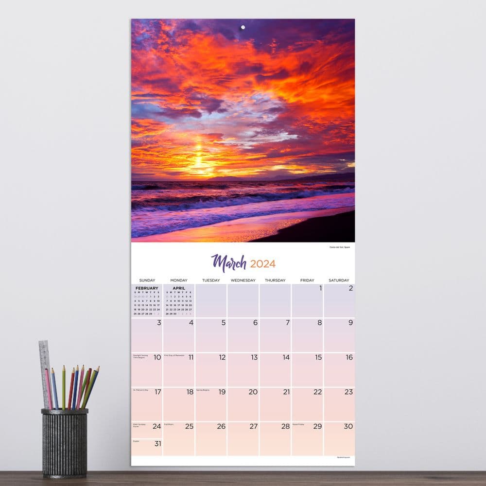 Sunsets 2024 Wall Calendar