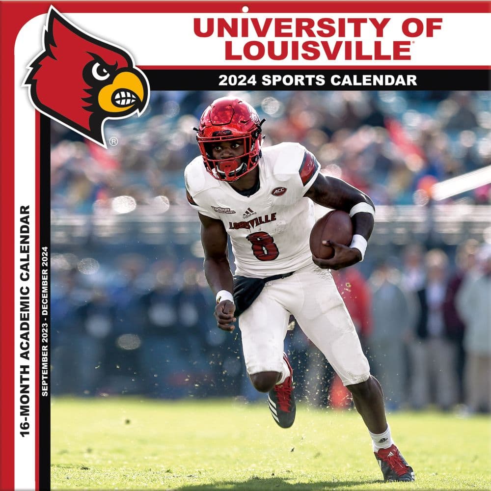 COL Louisville Cardinals 2024 Wall Calendar