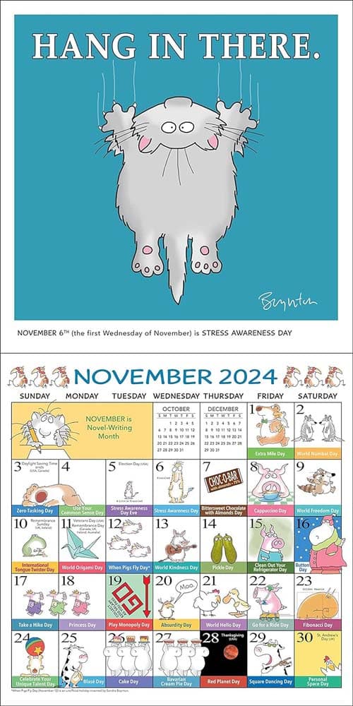 Every Days a Fabulous Holiday 2024 Wall Calendar Fifth Alternate Image width=&quot;1000&quot; height=&quot;1000&quot;