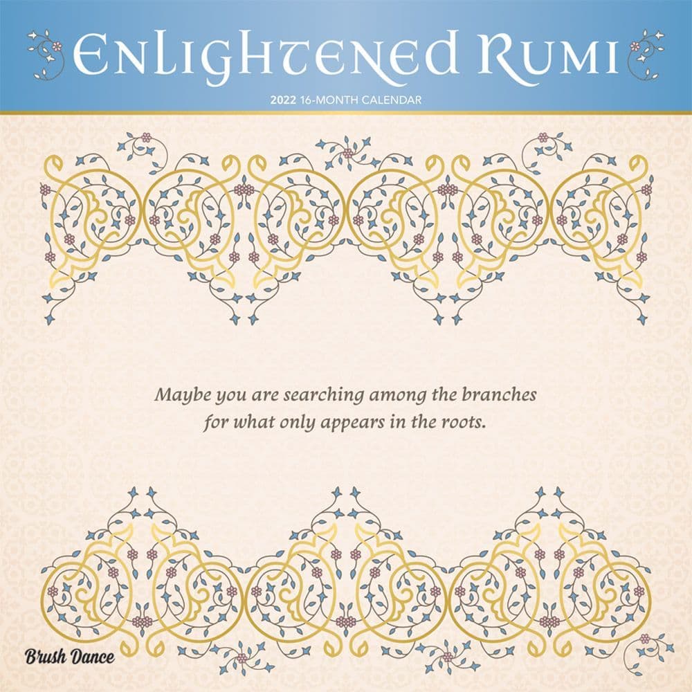 Enlightened Rumi 2022 Wall Calendar