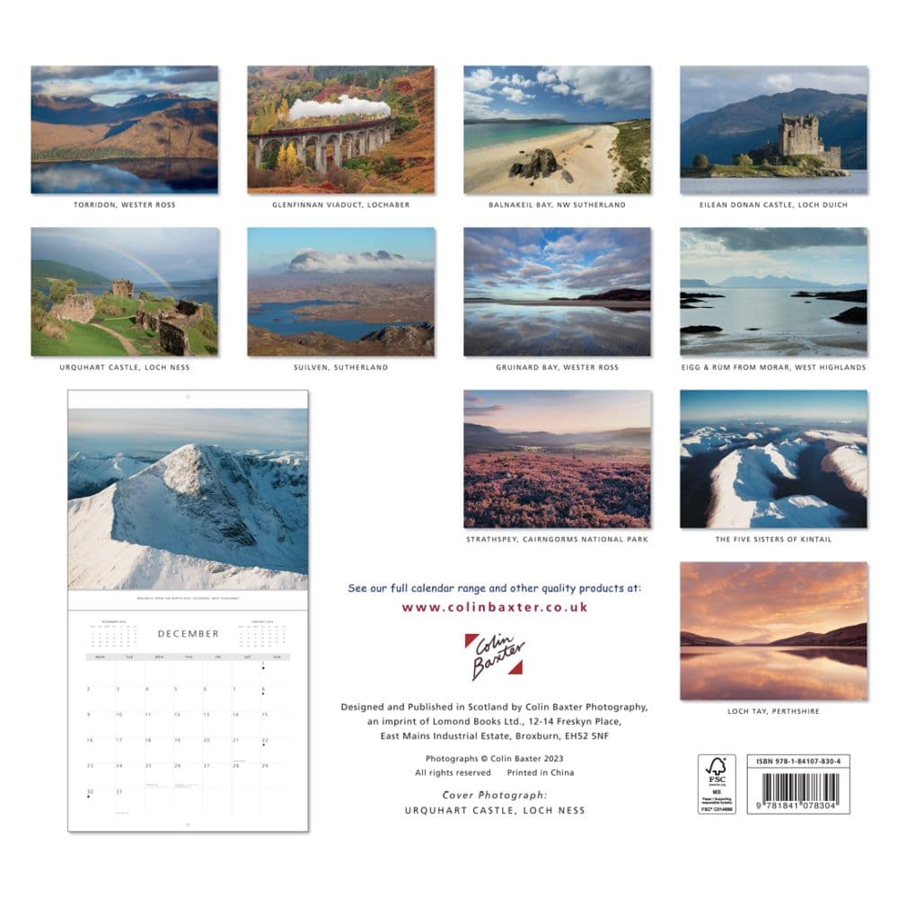 Scottish Highlands 2024 Wall Calendar