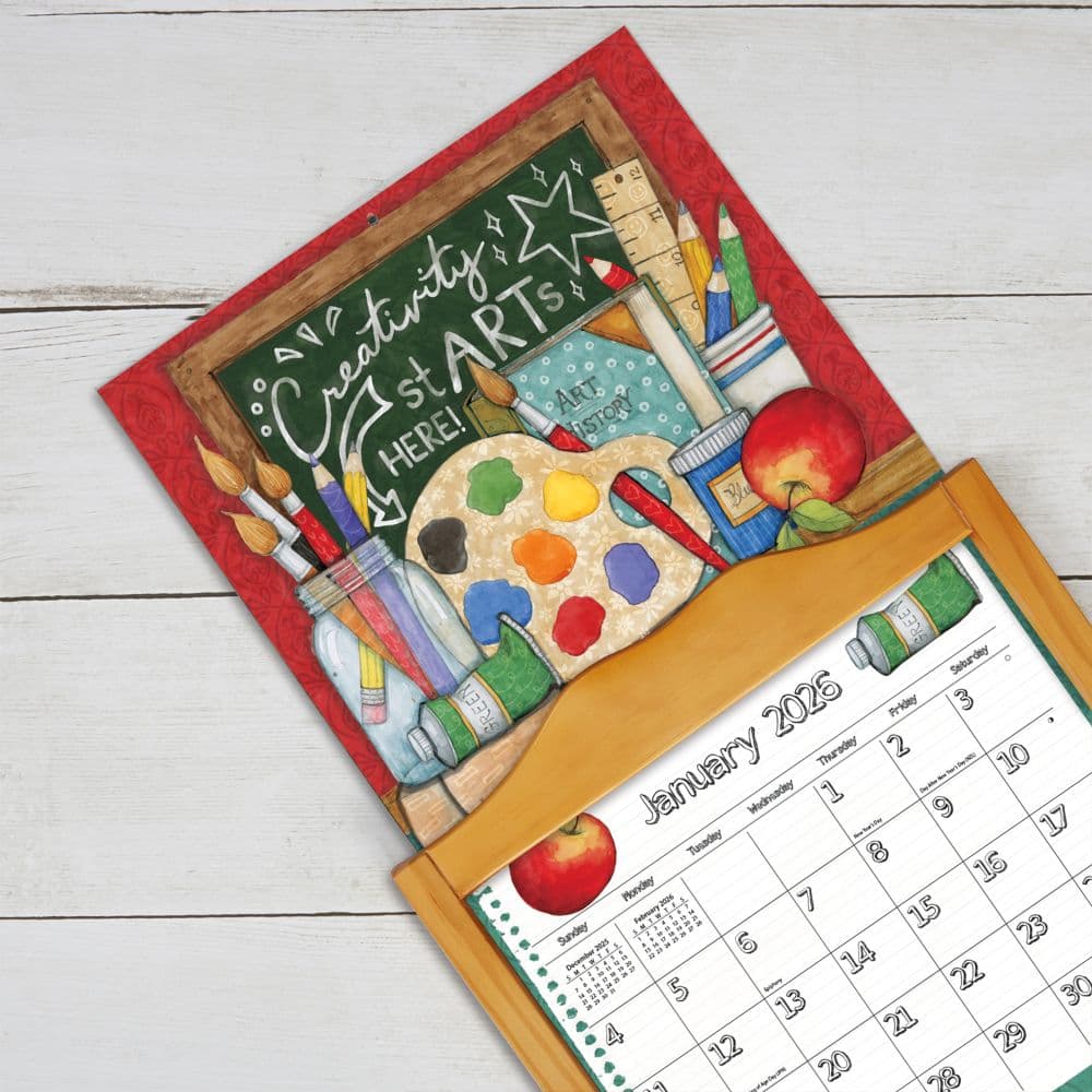 Schoolhouse 2026 Wall Calendar by Susan Winget_ALT4