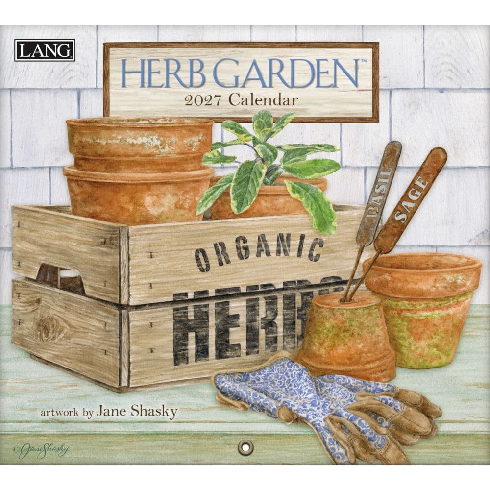 Herb Garden 2027 Wall Calendar by Jane Shasky Main Product Image
