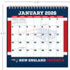 image NFL New England Patriots 2026 Easel Desk Calendar Third Alternate image