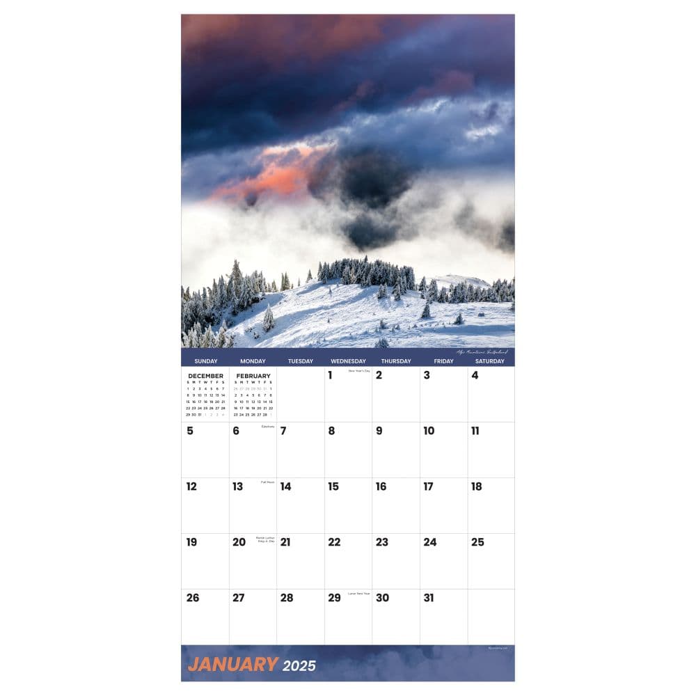 Weather 2025 Wall Calendar interior