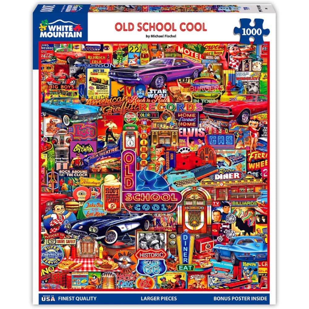 Old School Cool 1000 Piece Puzzle by Michael Fishel Main Product Image