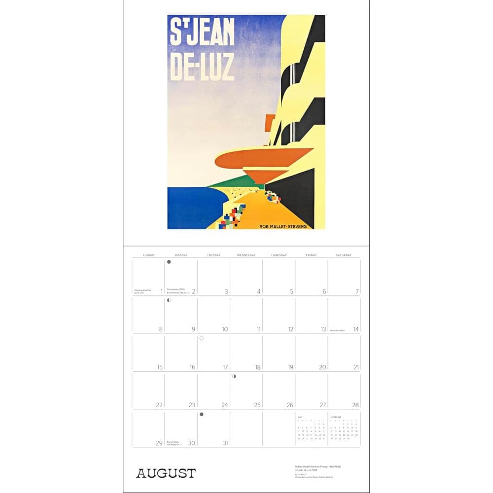 France Vintage Travel Posters 2027 Wall Calendar Second Alternate Image