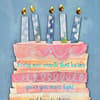 image Lettering on Birthday Cake Birthday Card