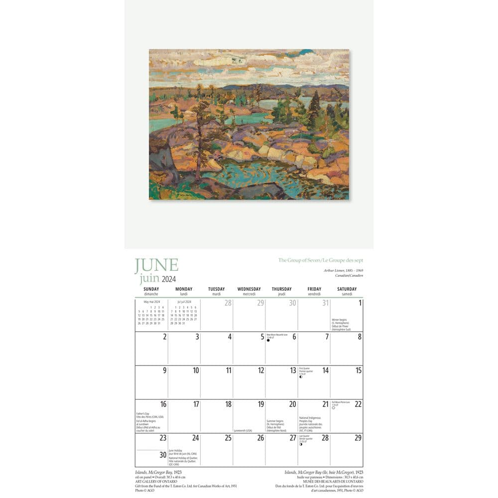 Group of Seven 2024 Mini Wall Calendar