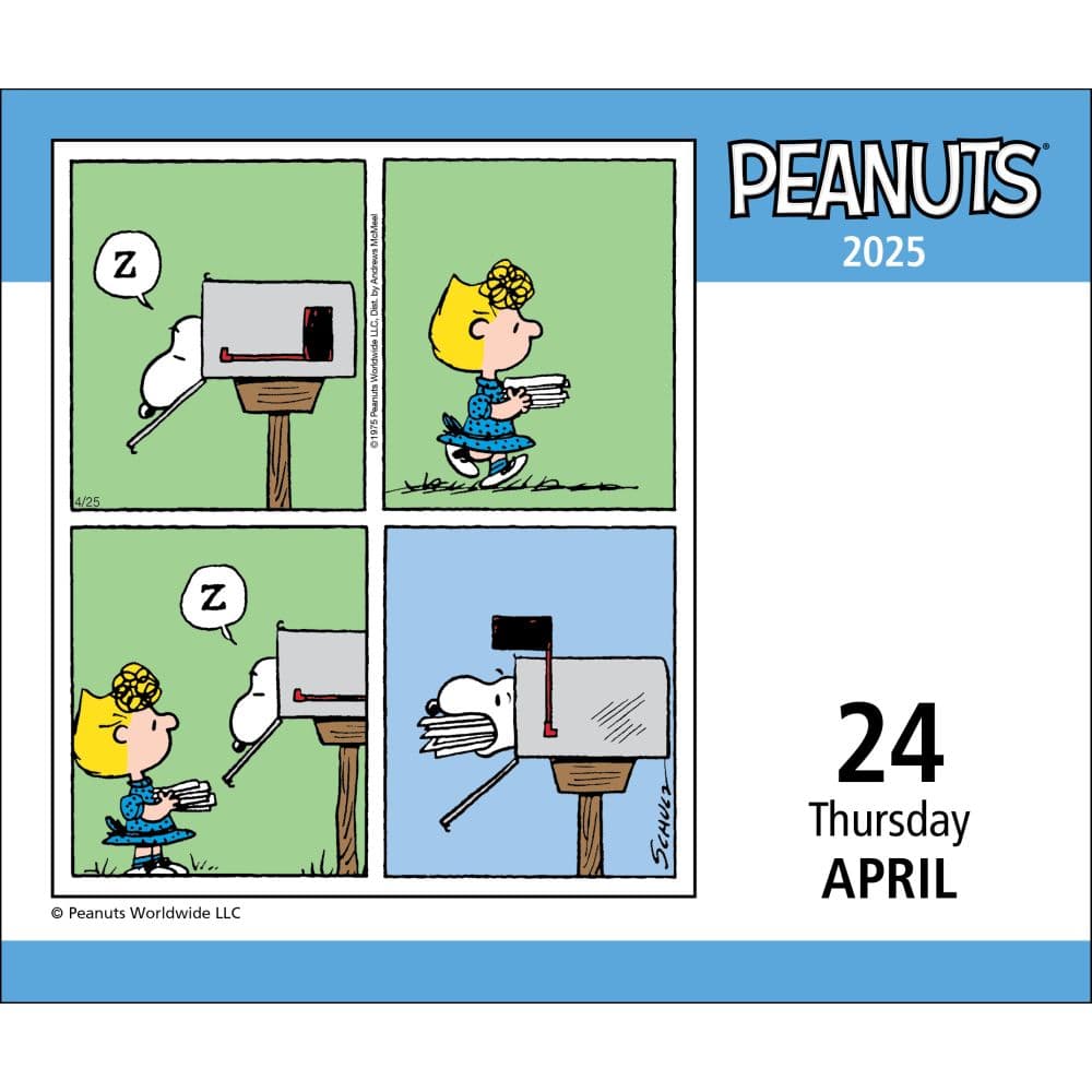 Peanuts 2025 Desk Calendar Second Alternate Image width=&quot;1000&quot; height=&quot;1000&quot;