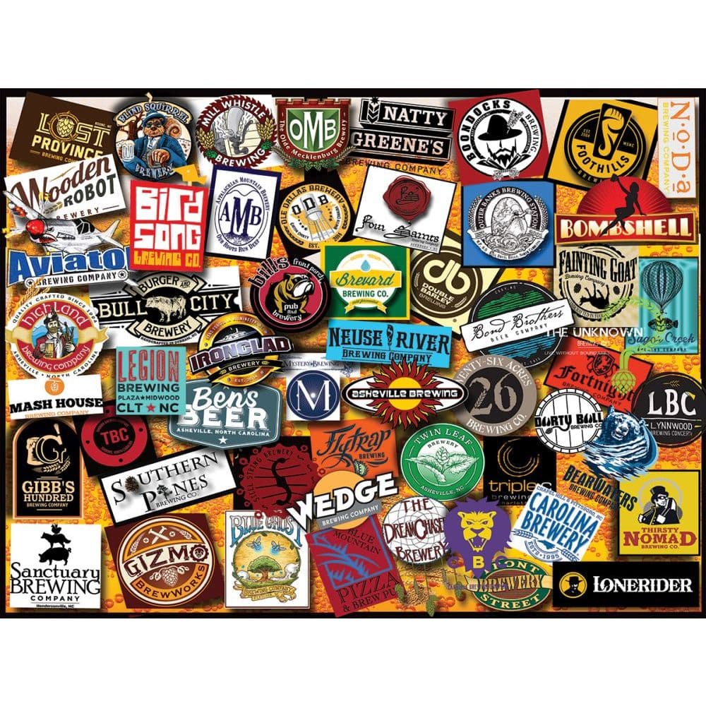 White Mountain Puzzles North Carolina Craft Beer 1000 Piece Puzzle