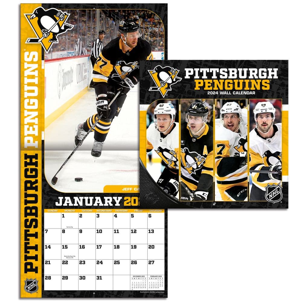 Pittsburgh Penguins 2025 Mini Wall Calendar