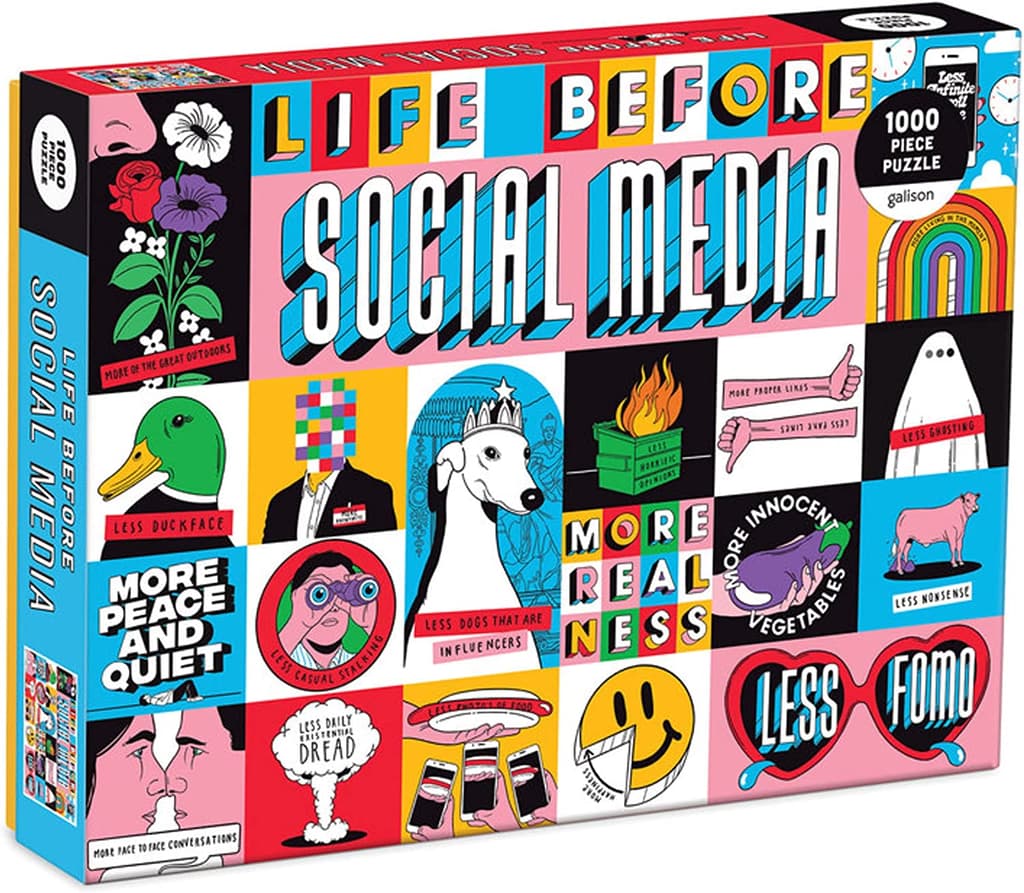 Life Before Social Media 1000 Piece Puzzle Main Product Image