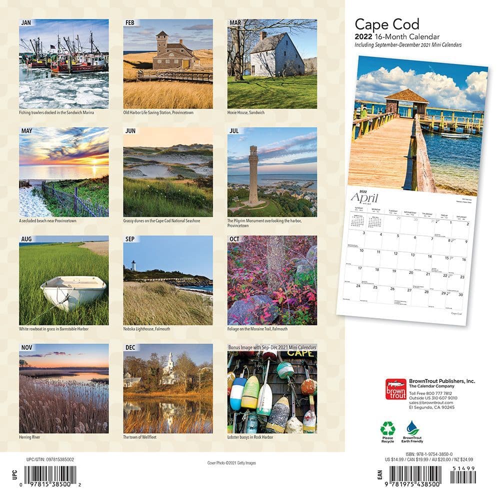 Cod Calendar 2022 Cape Cod 2022 Wall Calendar - Calendars.com