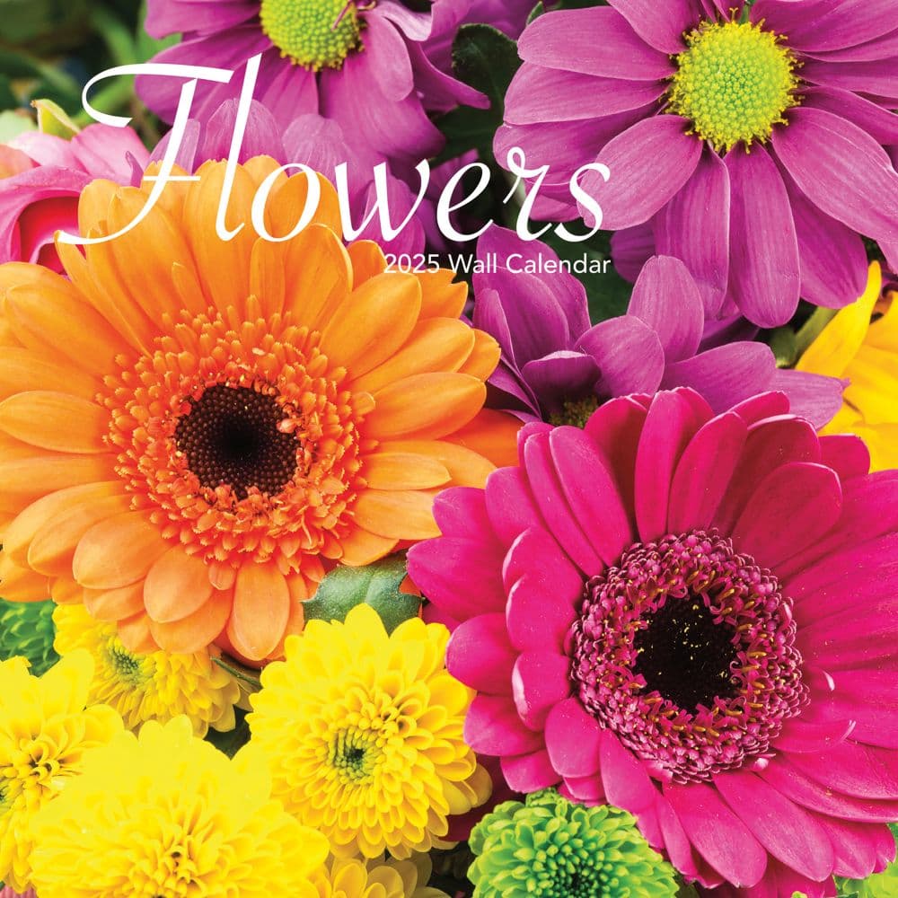 Flowers Special Value 2025 Mini Wall Calendar