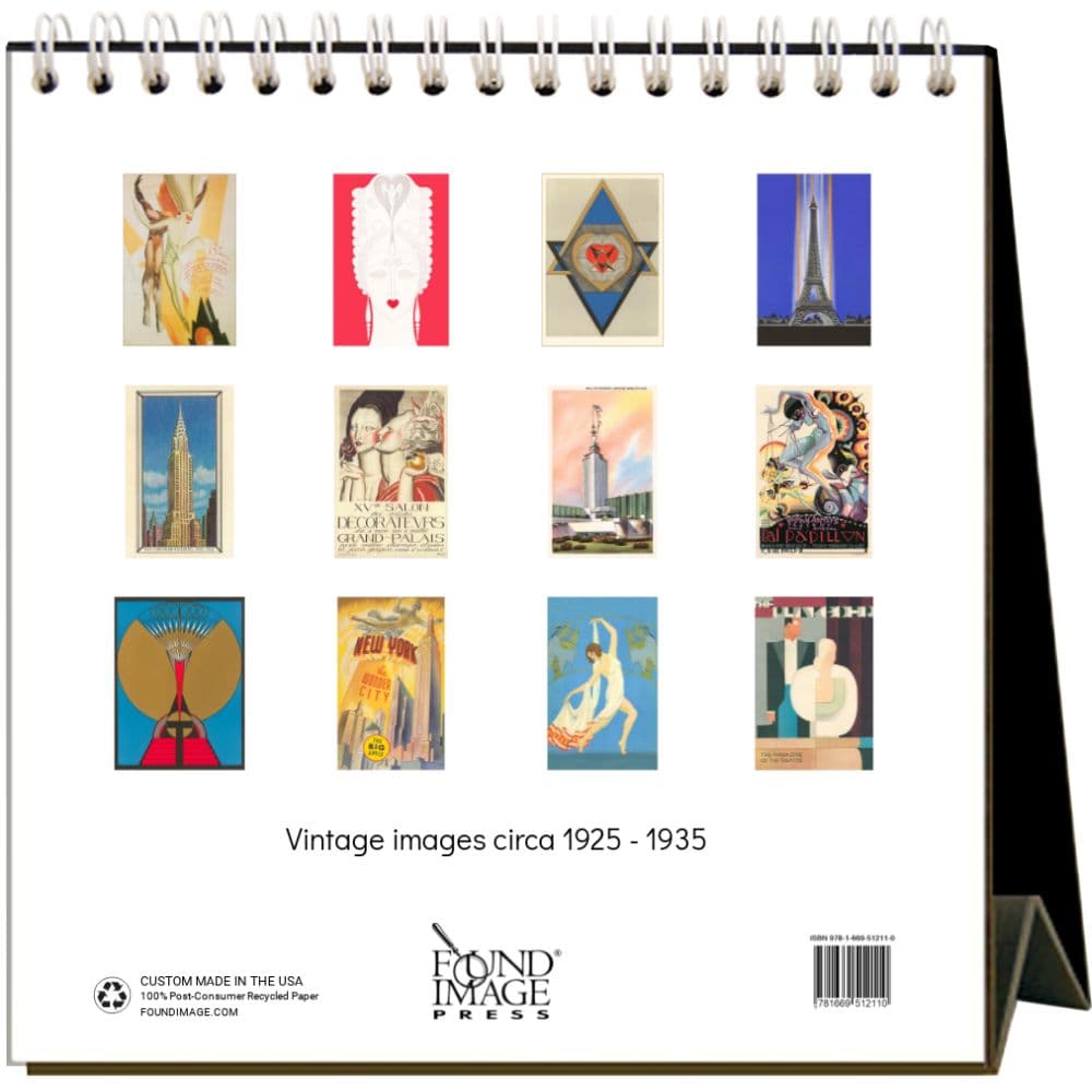 Art Deco 2025 Easel Desk Calendar First Alternate Image width="1000" height="1000"