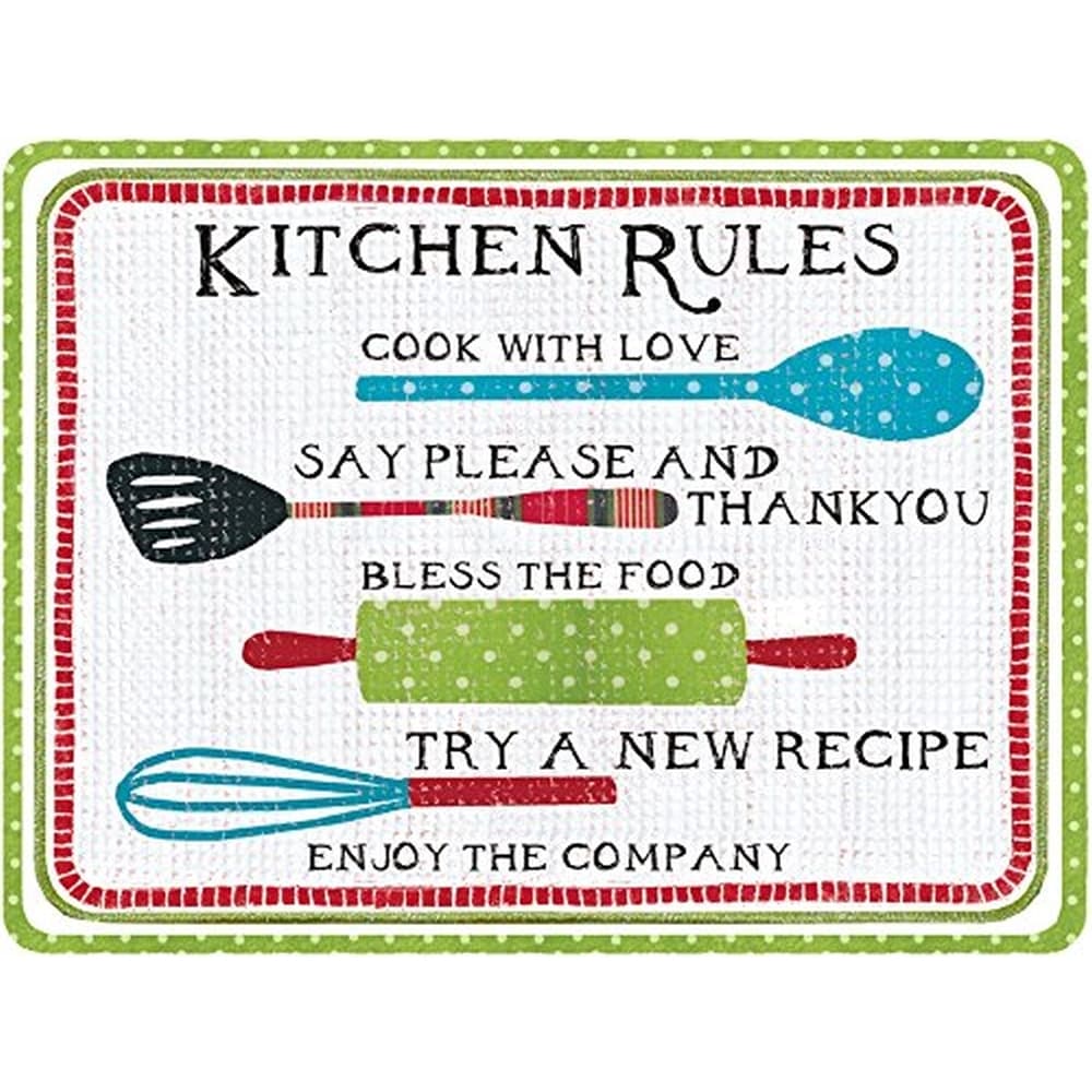 Kitchen Rules Cutting Board by Susan Winget Main Image