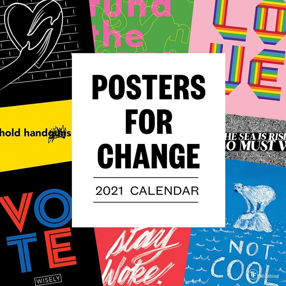 2021 Posters for Change Wall Calendar