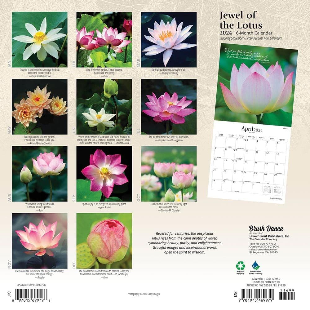 Jewel of the Lotus 2024 Wall Calendar First Alternate Image width=&quot;1000&quot; height=&quot;1000&quot;