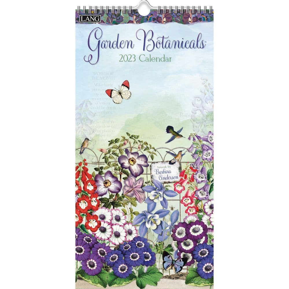 Gardening Calendar 2023 Garden Botanicals 2023 Vertical Wall Calendar - Calendars.com