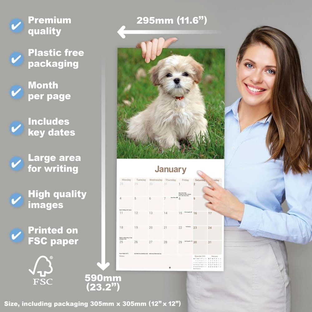 Lhasa Apso 2027 Wall Calendar Fifth Alternate Image