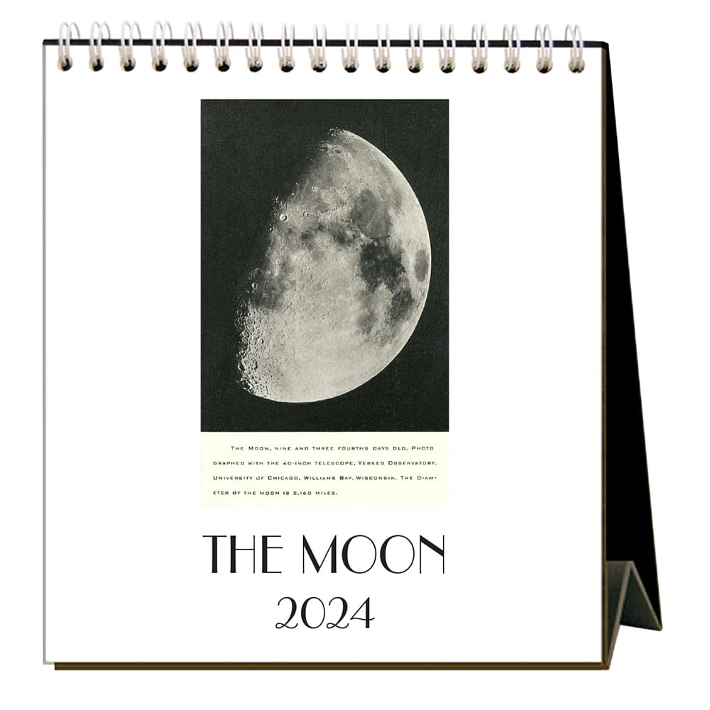 Moon 2024 Easel Desk Calendar Main Product Image width=&quot;1000&quot; height=&quot;1000&quot;
